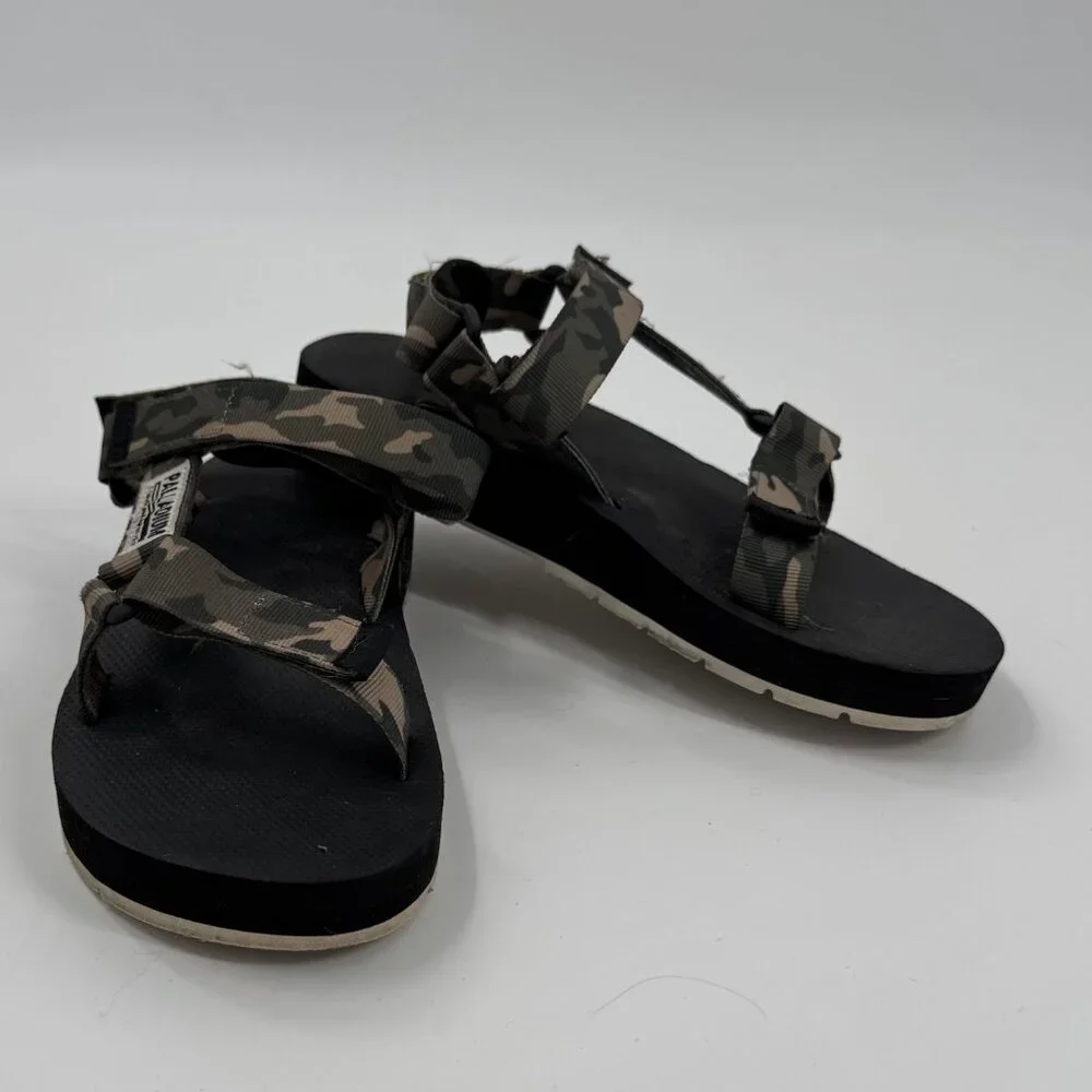 Palladium Outdoorsy Urbanity Camouflage Sandals Adjustable Straps Size W 7.5